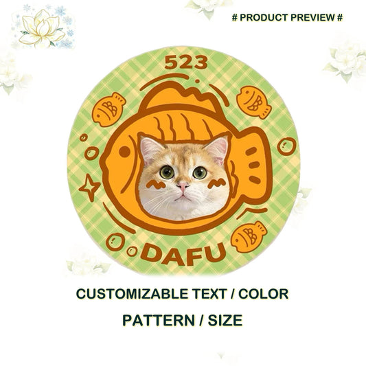 The Pawtrait Loom · Custom Pet Portrait Round Rug