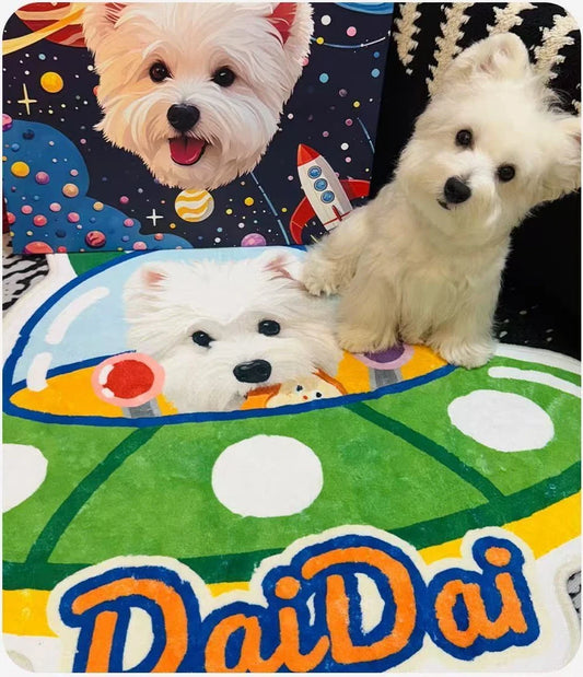 The Pawtrait Loom · Custom Freeform Pet Rug