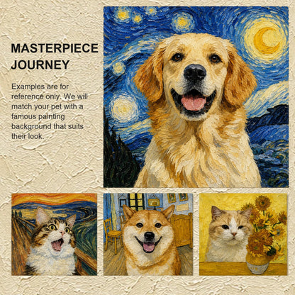 The Canvas Chronicle · Custom Multi-Layered Oil Portrait · MASTERPIECE JOURNEY
