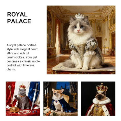 The Canvas Chronicle · Custom Multi-Layered Oil Portrait · ROYAL PALACE