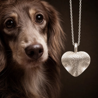 The Soul-Map · Nose Print Heart Necklace