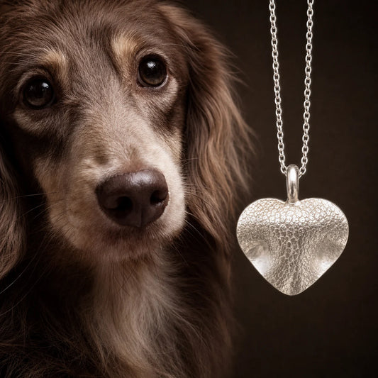 The Soul-Map · Nose Print Heart Necklace